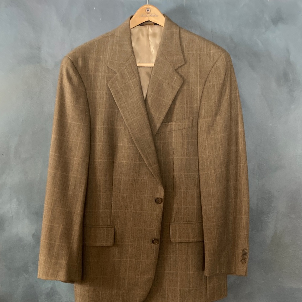 Brooks Brothers Tan Plaid Blazer